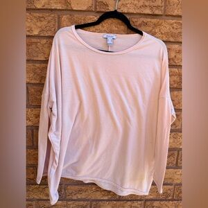 ▪️10/$25- ReVamped Blush Scoopneck Slouchy Long Sleeve Top‎